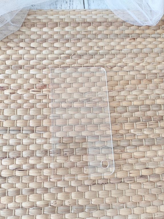 Szpatulka dekorator do tortu Plexi 15 cm