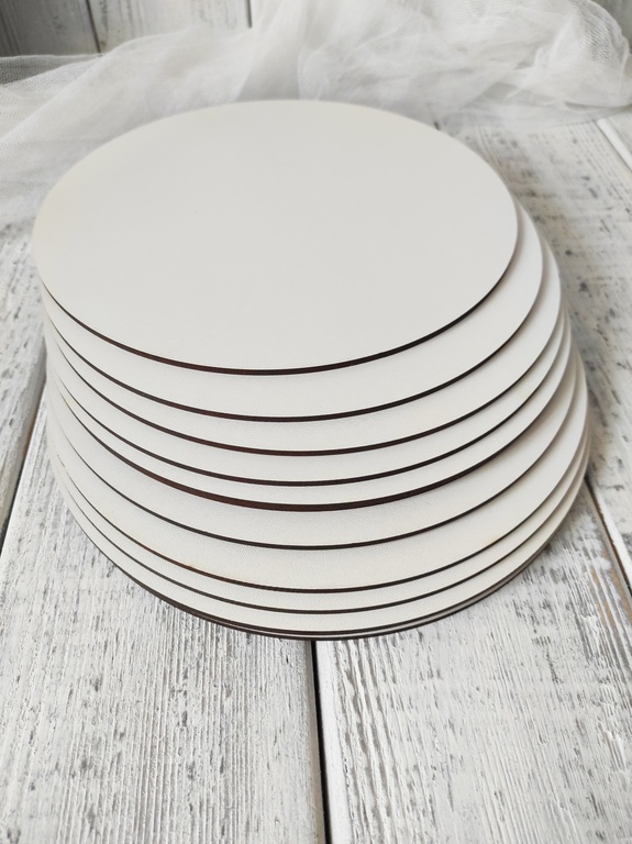 Podkłady pod tort okrągłe 25 cm biała HDF 10 szt (1)