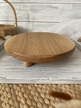 Patera na tort. Tortownica z drewna Dąb 25 cm (1)