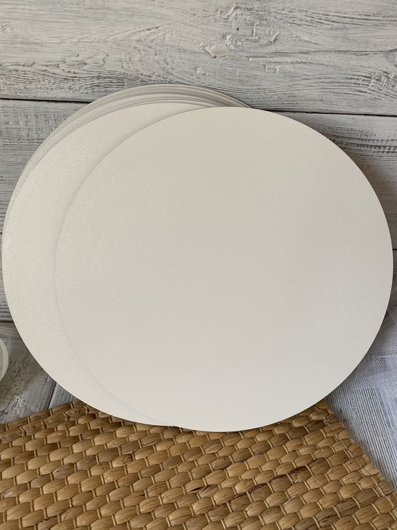 Podkłady pod tort okrągłe 30 cm biała HDF 10 szt (1)