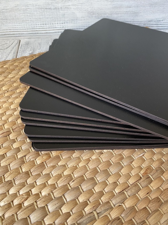 Podkład pod tort kwadrat 30x30 cm czarne HDF 5 szt (3)