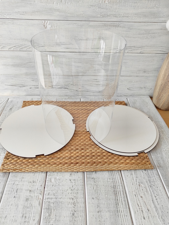 Pudełko na tort PET przeżroczyste, prezentowe 25/25 cm (2)