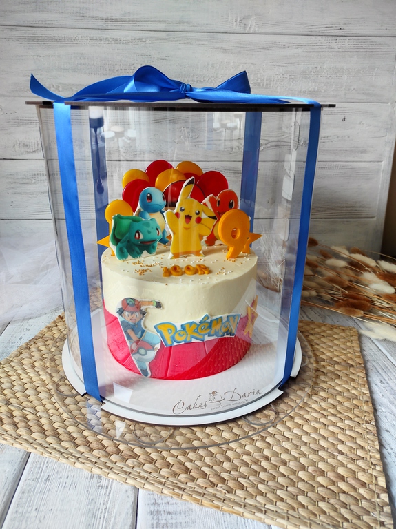 Pudełko na tort PET przeżroczyste, prezentowe 30/30cm (4)