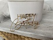 Topper Happy Birthday 10*6 cm plexi  (3)