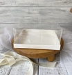 Pudełko na bento przezroczyste 17*17*8 cm 5 szt  (1)