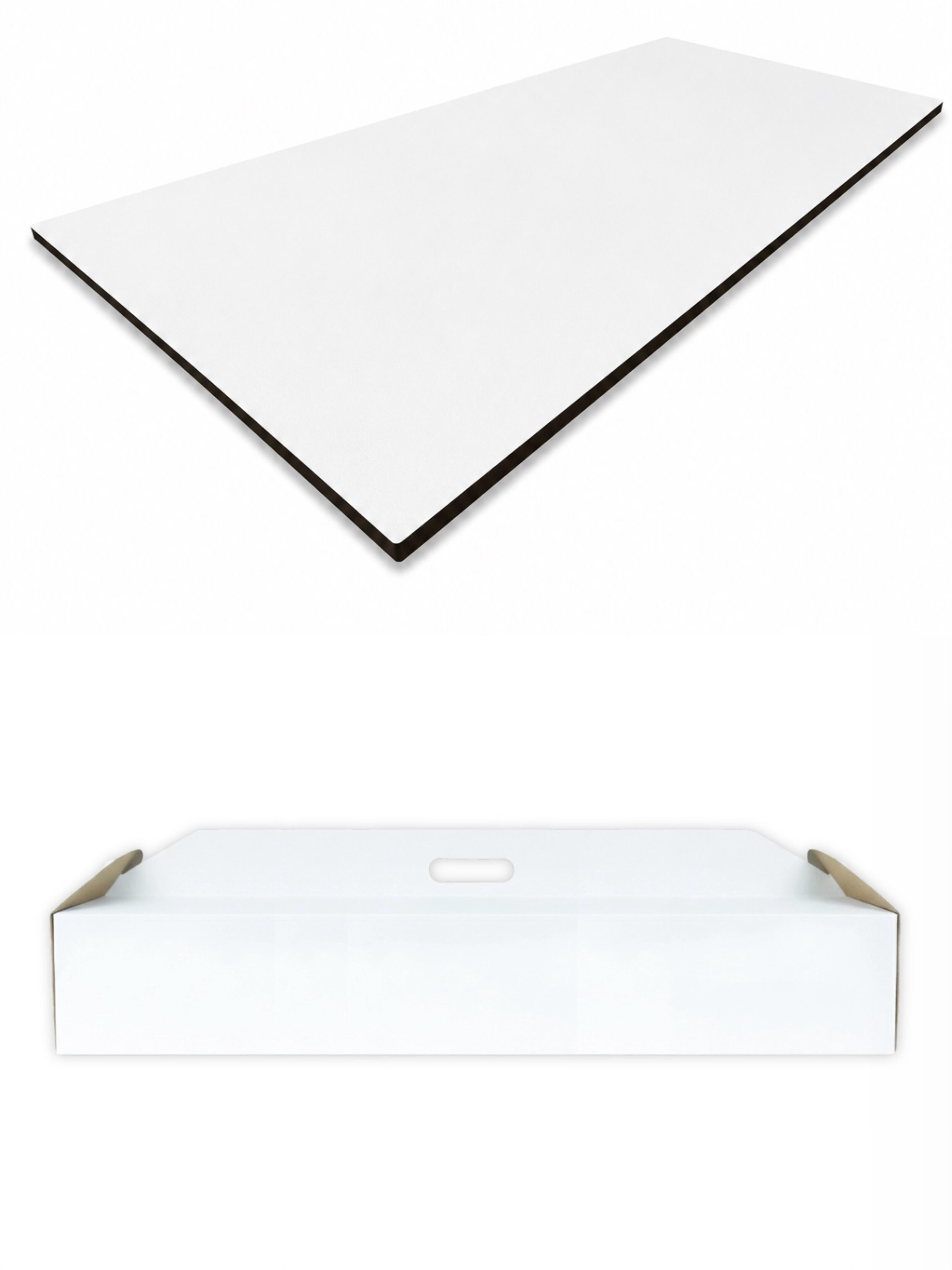 ZESTAW: podkład 80*29 cm biały HDF 6 mm + pudełko 80*30*15 cm  (1)
