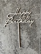 Topper na tort biały Happy Birthday elegancki HDF (3)