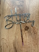 Topper Happy Birthday Plexi srebne na patyku (4)