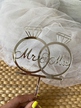 Topper obrączki Mr&Mrs srebne Plexi (2)
