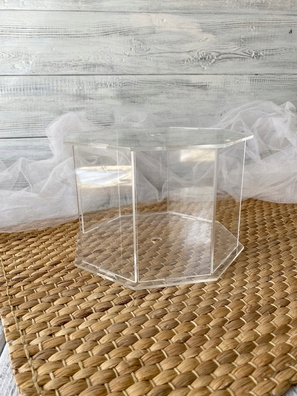 Pudełko na kwiaty.Separator na tort Plexi Bezbarwne 15 cm