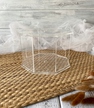 Pudełko na kwiaty.Separator na tort Plexi Bezbarwne 15 cm (2)