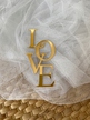 Topper LOVE Plexi złote lustro 10*5 cm (1)